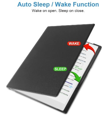 Tiimovo Remarkable Paper Pro Premium Slim Pu Leather Folio Cover With Pen Holder Black product image 7