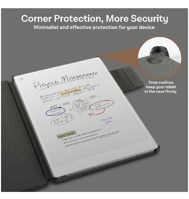 Coback Remarkable Paper Pro Premium Lightweight Magnetic Folio Cover W/Pen Holder Strap Black product image 2