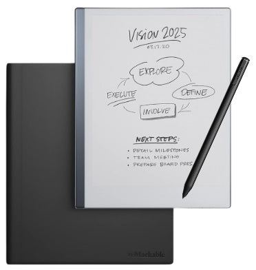 Remarkable 2 Notetaking Tablet With Stylus Pen & Premium Leather Folio Case Black product image 1