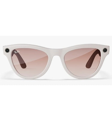 Ray-Ban Meta - Skyler Smart Glasses Standard Shiny Chalky Grey/Cinnamon Pink product image 2