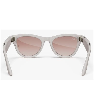 Ray-Ban Meta - Skyler Smart Glasses Standard Shiny Chalky Grey/Cinnamon Pink product image 4