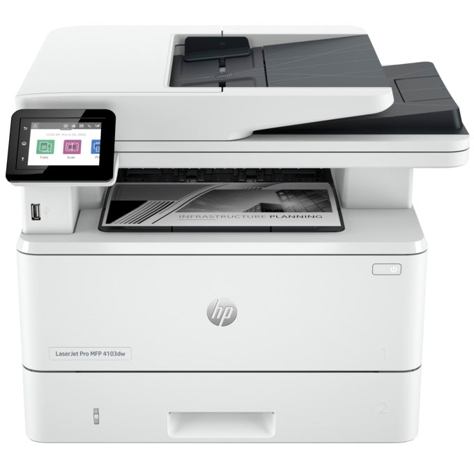 HP LaserJet Pro MFP 4103dw Mono Laser Printer (2Z627A) image 1