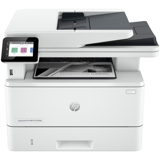 HP LaserJet Pro MFP 4103fdn Mono Laser Printer (2Z628A) image 1