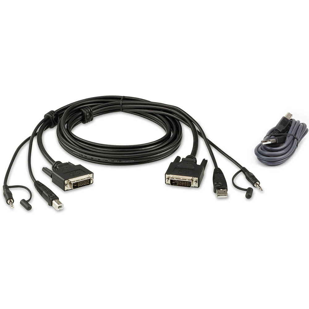 ATEN 10ft. Single Display DVI-D Secure KVM Cable Kit (2L-7D03UDX4) image 1