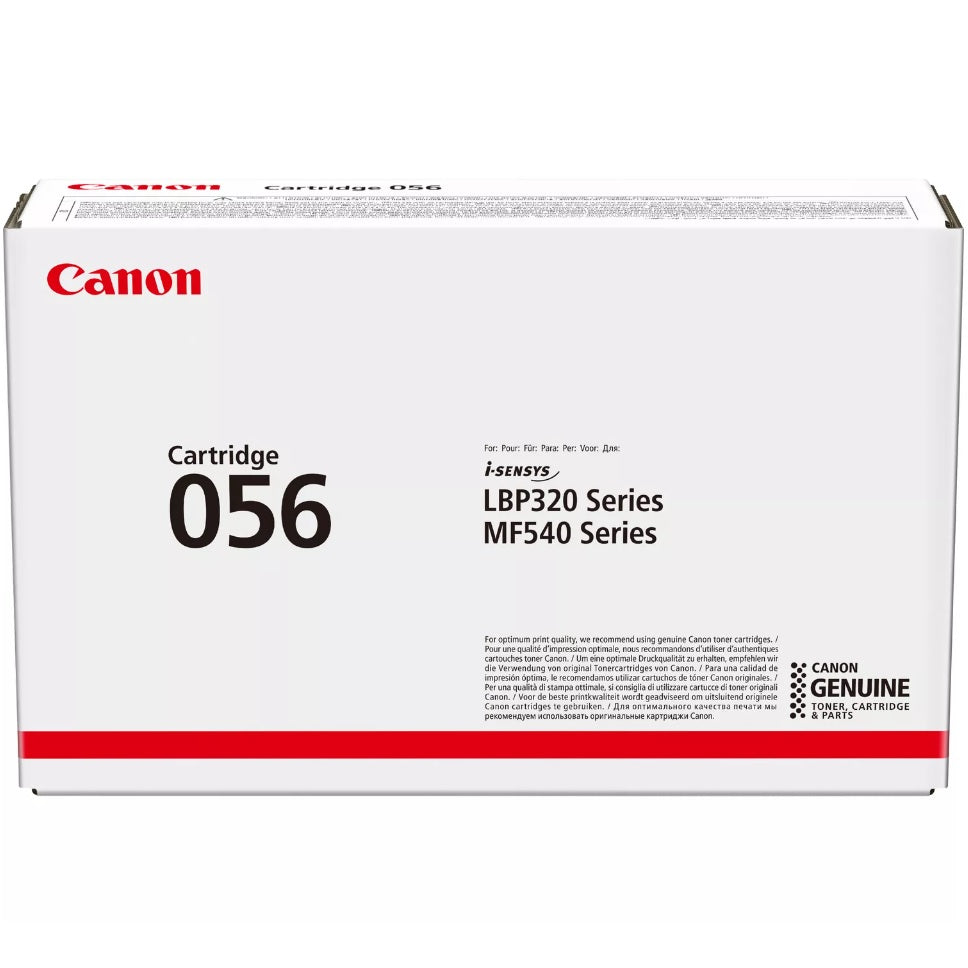 Genuine Canon 056 Black Toner Cartridge (3007C002AA) image 1
