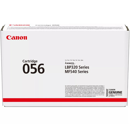 Genuine Canon 056 Black Toner Cartridge (3007C002AA) image 1