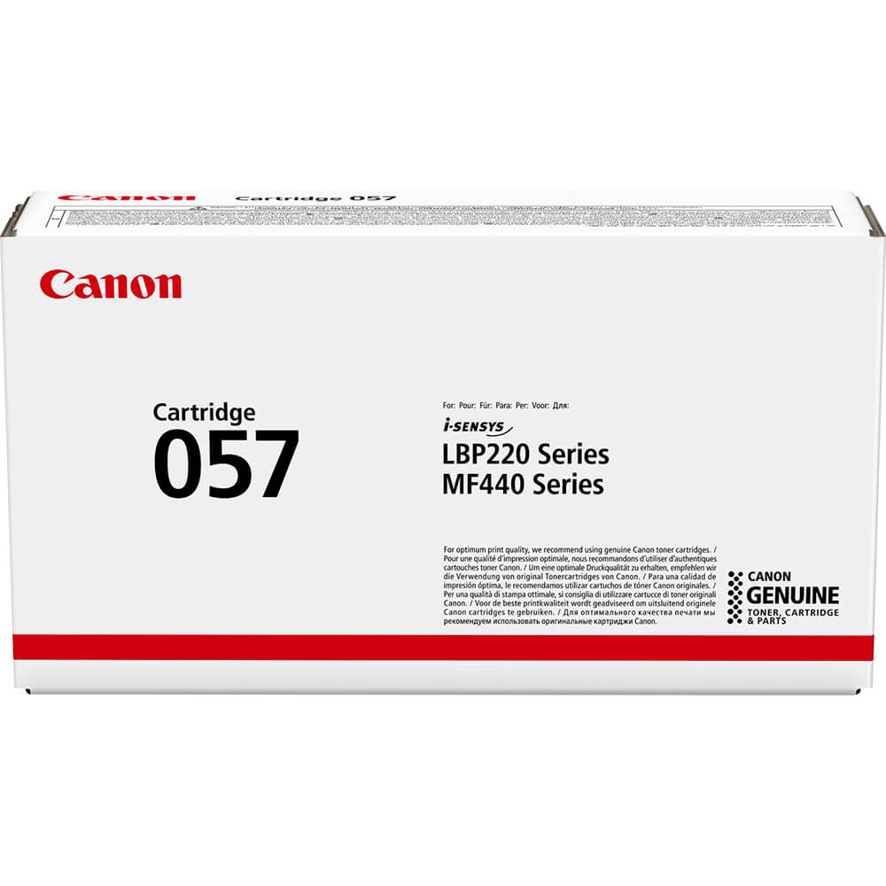 Genuine Canon 057 Black Toner Cartridge (3009C002AA) image 1