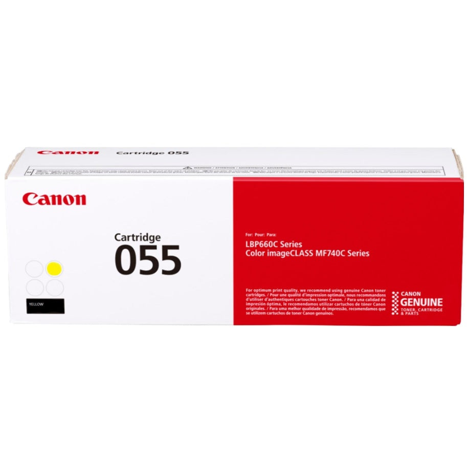 Genuine Canon 055 Yellow Toner Cartridge (3013C002AA) image 1