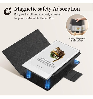 Kuroko Remarkable Paper Pro Move Premium Slim Pu Leather Folio Cover Black product image 4