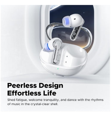 Soundpeats Clear Wireless In-Ear Earbuds Clear/White product image 3