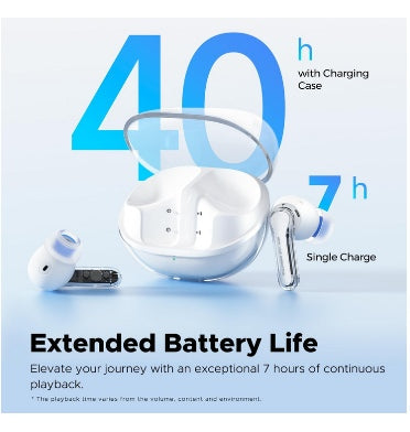 Soundpeats Clear Wireless In-Ear Earbuds Clear/White product image 4
