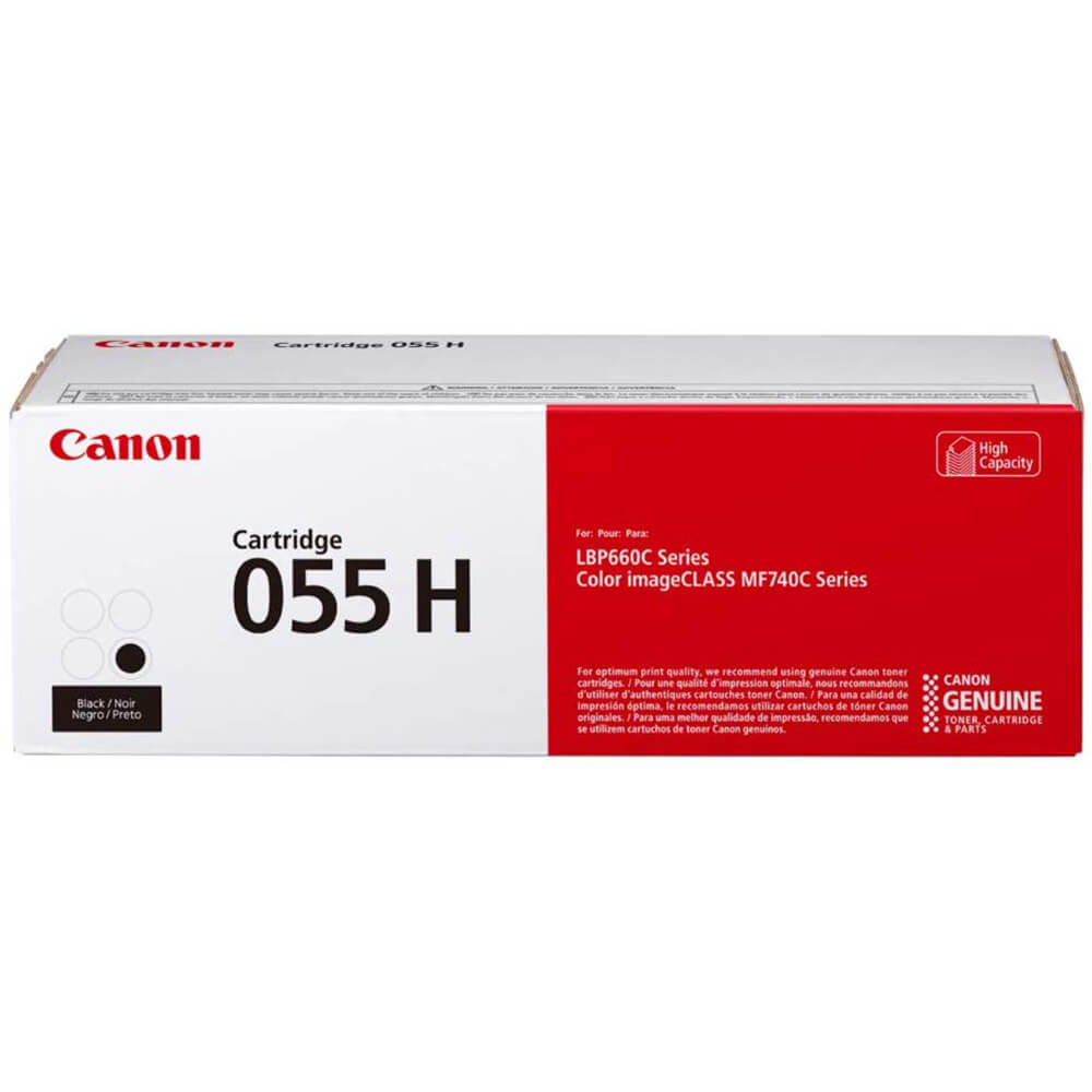 Genuine Canon 055H High Yield Black Toner Cartridge (3020C002AA) image 1