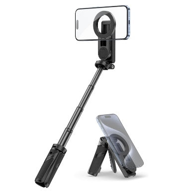 Ulanzi MagSafe Handle Grip Bluetooth Pocket Selfie Stick Tripod Black product image 1