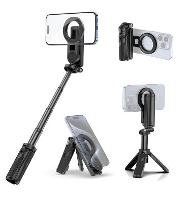 Ulanzi MagSafe Handle Grip Bluetooth Pocket Selfie Stick Tripod Black product image 2