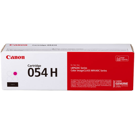 Genuine Canon 054H High Capacity Magenta Toner Cartridge (3026C002AA) image 1