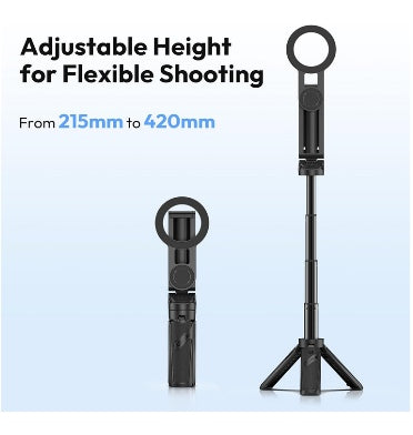 Ulanzi MagSafe Handle Grip Bluetooth Pocket Selfie Stick Tripod Black product image 7