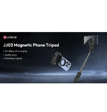 Ulanzi MagSafe Handle Grip Bluetooth Pocket Selfie Stick Tripod Black product image 9