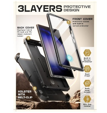 Supcase Samsung Galaxy S24 Ultra Full Body Rugged Protective Case Black product image 5