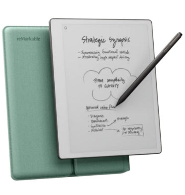 Remarkable Paper Pure Tablet/Marker Plus & Polymer Weave Sleeve Folio Mist Green product image 1