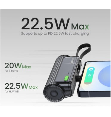 Sharge Flow Mini 2 5000mah Portable Charger Black product image 2