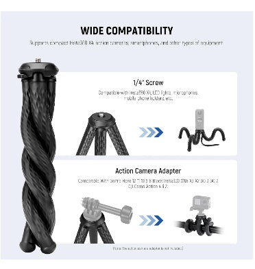 Neweer Neewer Gorilla Pod Tp33 Magnetic Flexible Phone Tripod Black product image 5