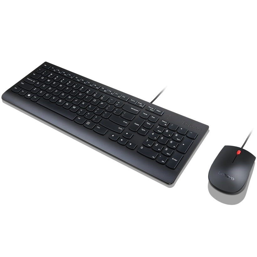 Lenovo Essential Wired Combo Keyboard and Mouse (4X30L79922) — side view