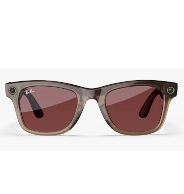 Ray-Ban Meta - Wayfarer Smart Glasses Standard Warm Stone/Watermelon Red Transitions product image 3