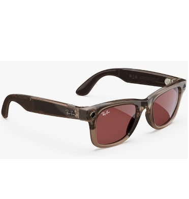 Ray-Ban Meta - Wayfarer Smart Glasses Standard Warm Stone/Watermelon Red Transitions product image 4