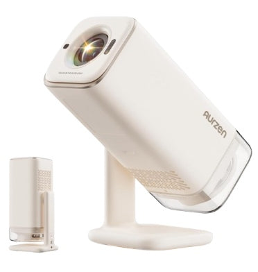 Aurzen Boom Air Portable Projector With Google TV Off-White product image 1
