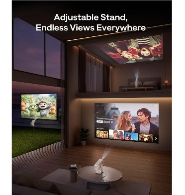 Aurzen Boom Air Portable Projector With Google TV Off-White product image 6