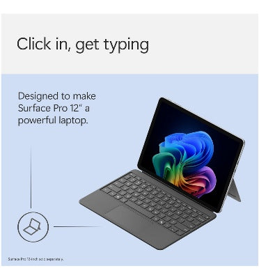 Microsoft Surface Pro 12 12" Alcantara Type Cover With Slim Pen 2 Slate product image 4