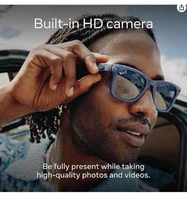 Ray-Ban Meta - Wayfarer Smart Glasses Standard Shiny Black/Clear product image 7