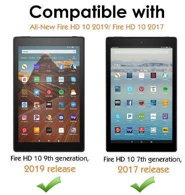 Moko Amazon Fire HD 10" Tablet (2019) Full Body Rugged Protective Case Black product image 9