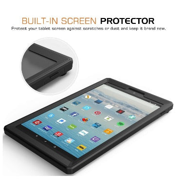 Moko Amazon Fire HD 10" Tablet (2019) Full Body Rugged Protective Case Black product image 5