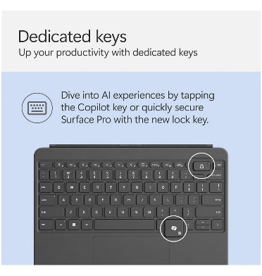 Microsoft Surface Pro 12 12" Alcantara Type Cover Slate product image 5