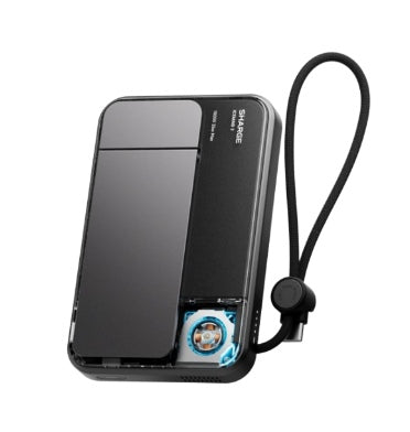 Sharge Icemag3 MagSafe 10000mah 25w Qi2 Powerbank With Active Cooling And Foldable Stand Black product image 1