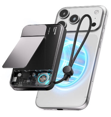 Sharge Icemag3 MagSafe 10000mah 25w Qi2 Powerbank With Active Cooling And Foldable Stand Black product image 2