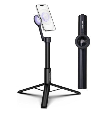 Kraftgeek MagSafe Bluetooth Tripod Selfie Stick 64" Black product image 1