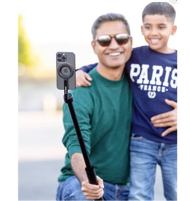 Kraftgeek MagSafe Bluetooth Tripod Selfie Stick 64" Black product image 5