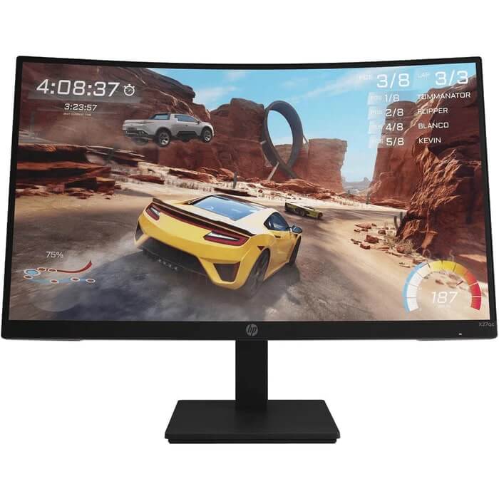 HP X27qc 27″ QHD Curved Gaming Monitor (32H02AS) image 1