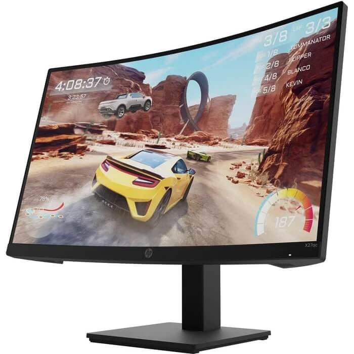 HP X27qc 27″ QHD Curved Gaming Monitor (32H02AS) image 3