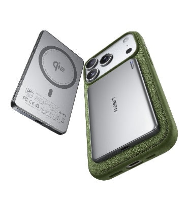 Lisen Ultra Slim MagSafe 5000mah Qi2 15w Wireless Magnetic Powerbank Ice Gray product image 1