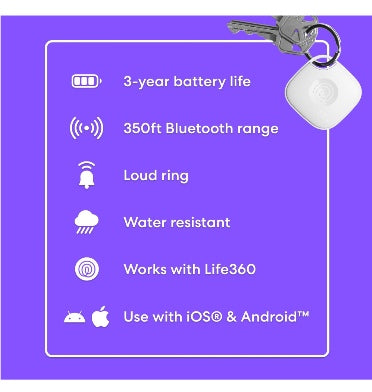 Tile Mate Bluetooth Tracker (2024) Black/White 2pk product image 7