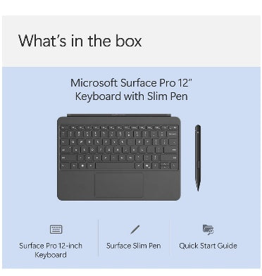 Microsoft Surface Pro 12 12" Alcantara Type Cover With Slim Pen 2 Slate product image 10