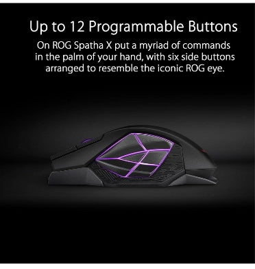 Logitech Asus Rog Spatha X Wireless Gaming Mouse product image 4