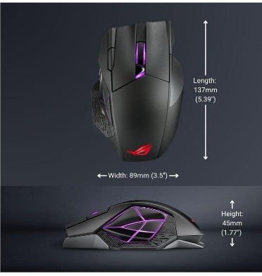 Logitech Asus Rog Spatha X Wireless Gaming Mouse product image 9
