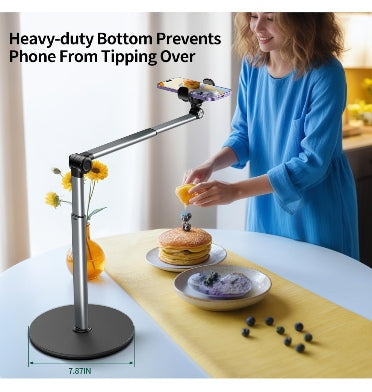 Ulanzi Heavy Duty Aluminum Overhead 35cm Flexible 360 Articulating Arm Phone Mount Stand product image 7
