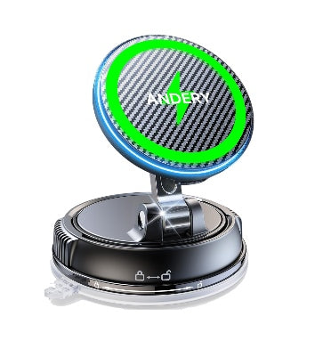Andery MagSafe Adjustable 15w Fast Wireless Charger Suction Car Phone Mount product image 1