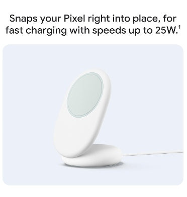 Google Pixelsnap 25w Qi2 Wireless Charger And Stand White product image 3