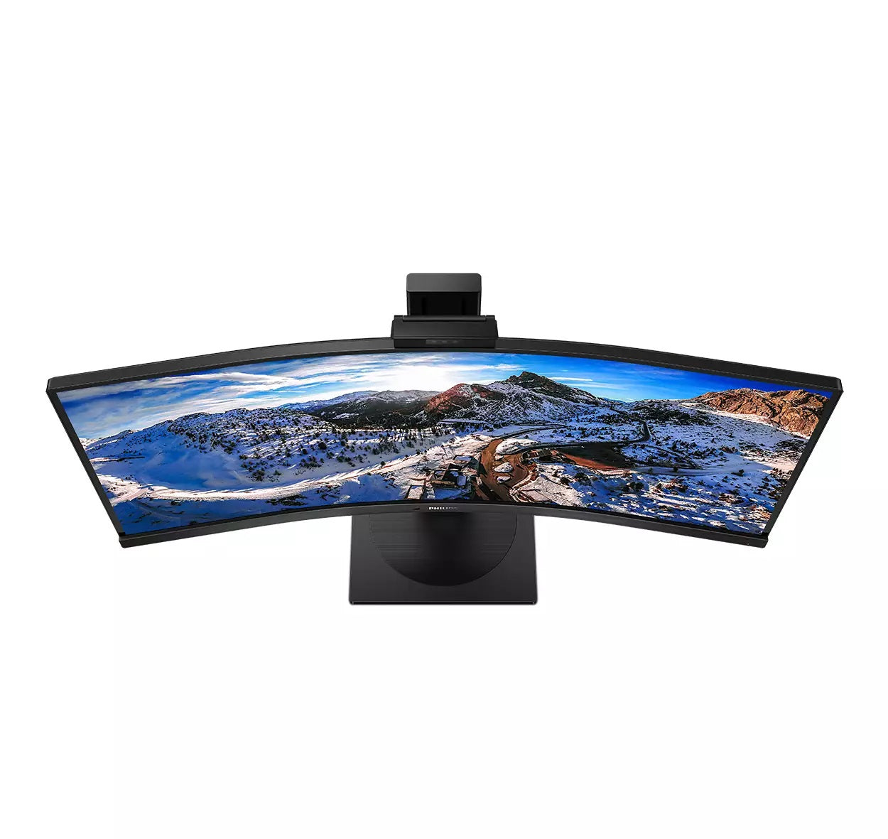 Philips Professional 34-inch Anti-Glare Curved WQHD VA 100Hz 4ms FreeSync USB-Dock& WebCam Monitor (346P1CRH) image 3